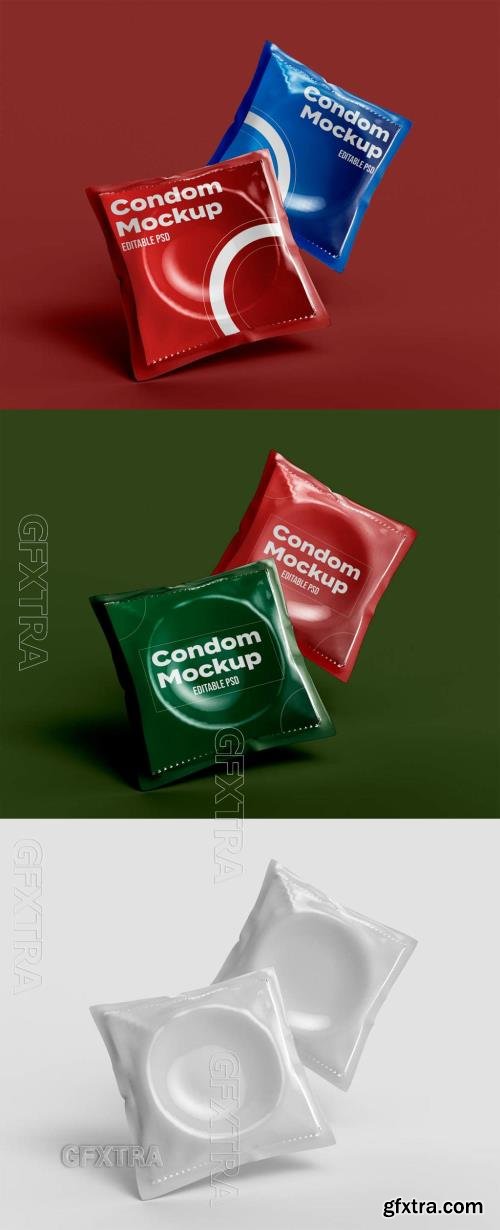 Two Condoms Mockup 490192378