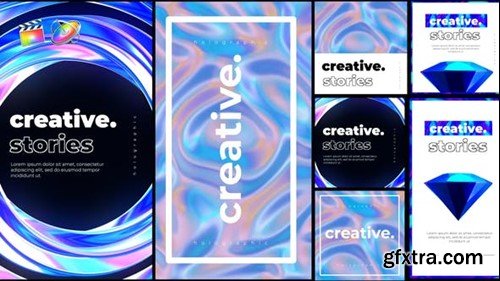 Videohive Holographic Posts and Stories 43820499