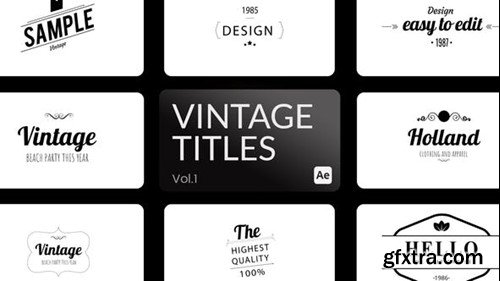 Videohive Vintage Title 01 for After Effects 43804124