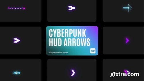 Videohive Cyberpunk HUD Arrow for After Effects 43856585