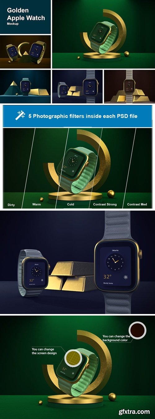 Golden Apple Watch 7FGC7V9