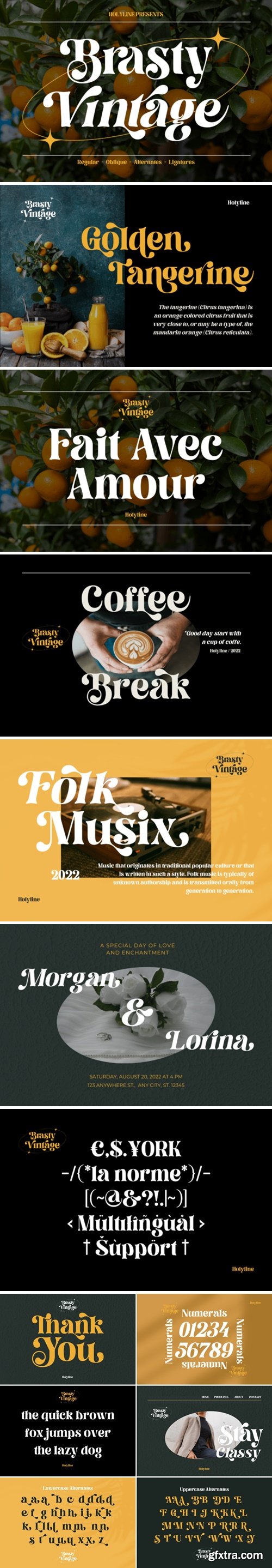 Brasty Vintage Font