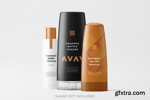 Shampoo bottle mockup