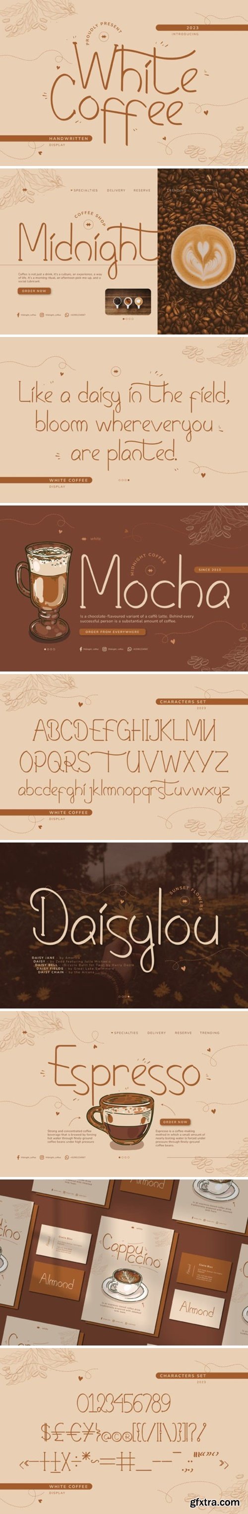 White Coffee Font