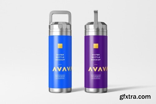 Water bottle mockups