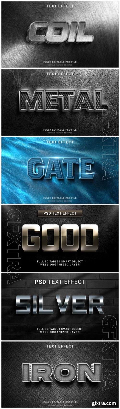 Psd style text effect editable set vol 227