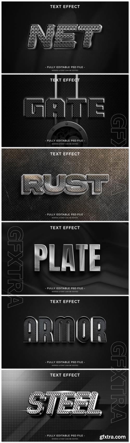 Psd style text effect editable set vol 224