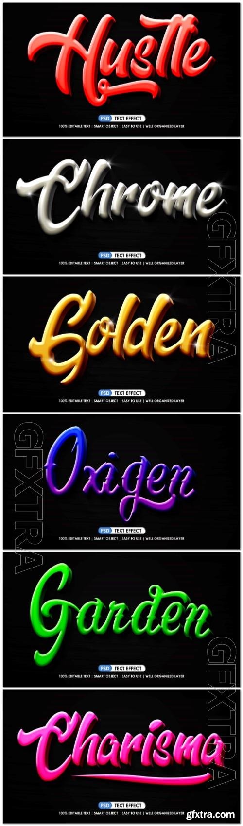 Psd style text effect editable set vol 229