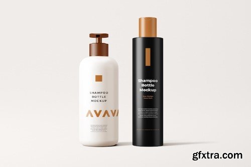 Shampoo bottle mockup