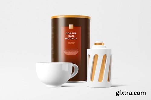 Coffee can mockup