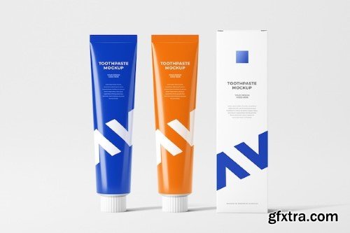 Toothpaste tube mockup