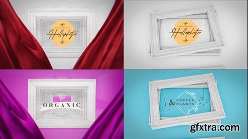 Videohive Wooden Frames Logo Reveal 41066059