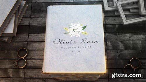 Videohive Wedding Book Logo Reveal 41830791