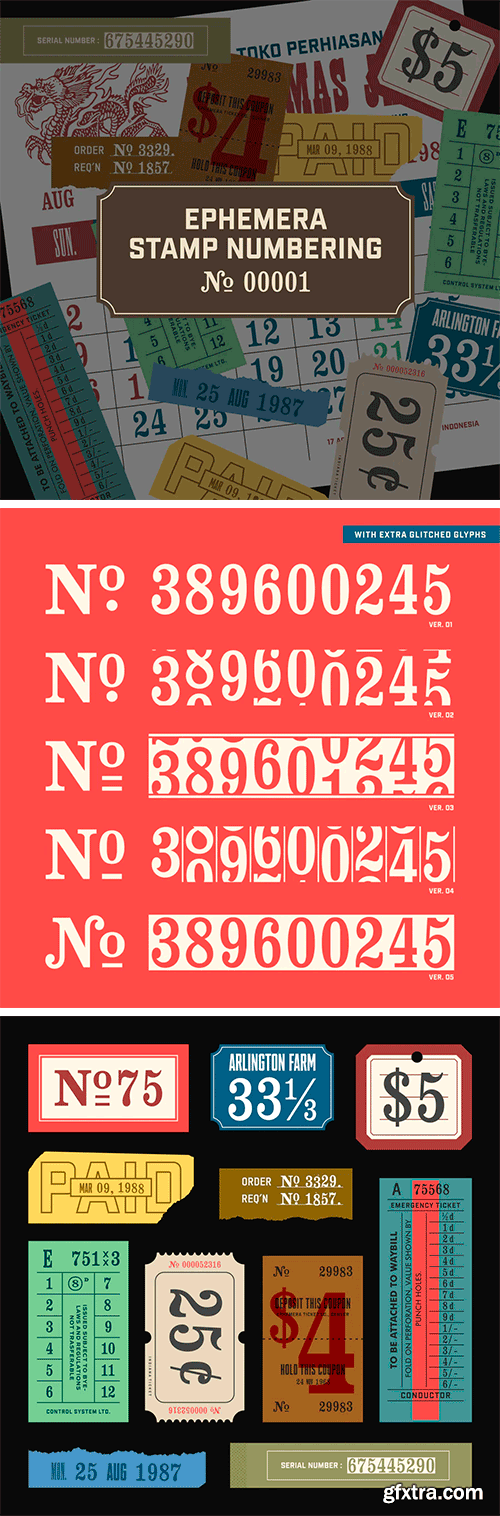 EFCO Stamp Numbering #1 Font