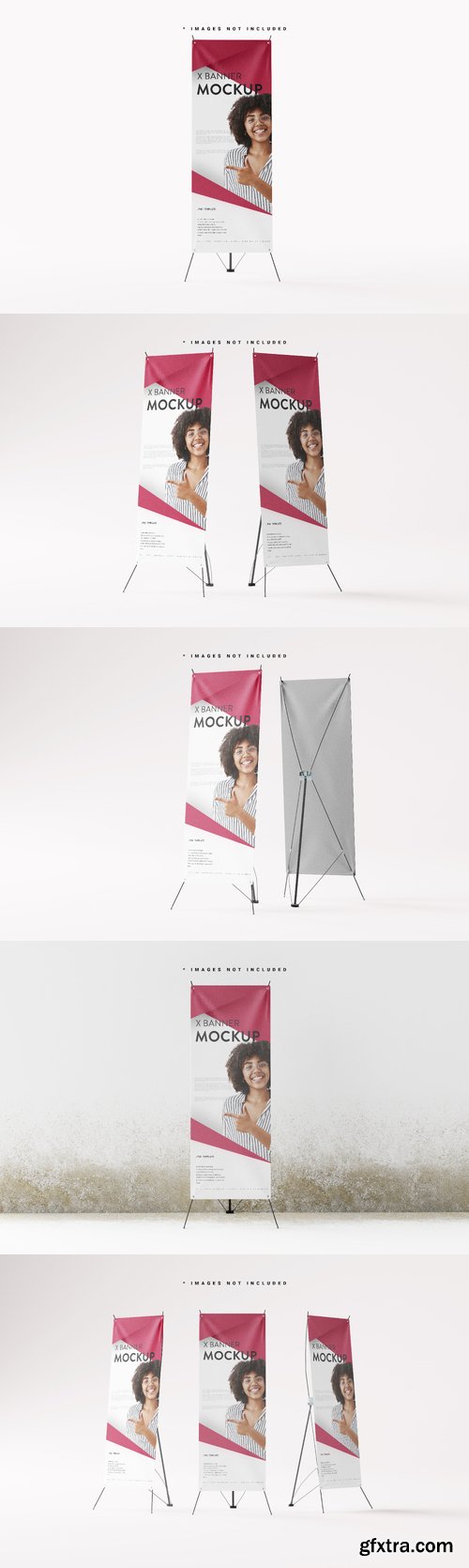 X-banner mockups