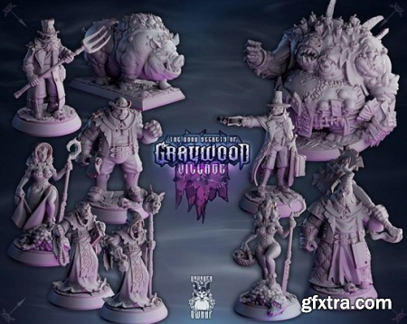 Drunken Dwarf The Dark Secrets of Graywood village – 3D Print Model