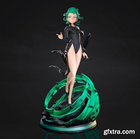 Tatsumaki – One-Punch Man Statue – 3D Print Model