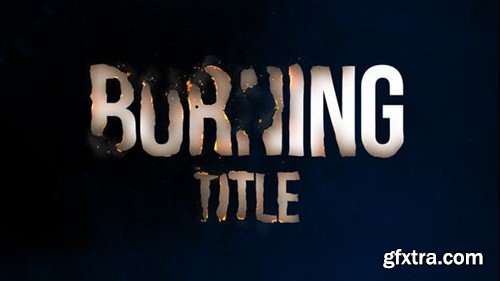 Videohive Burning Titles 43852563