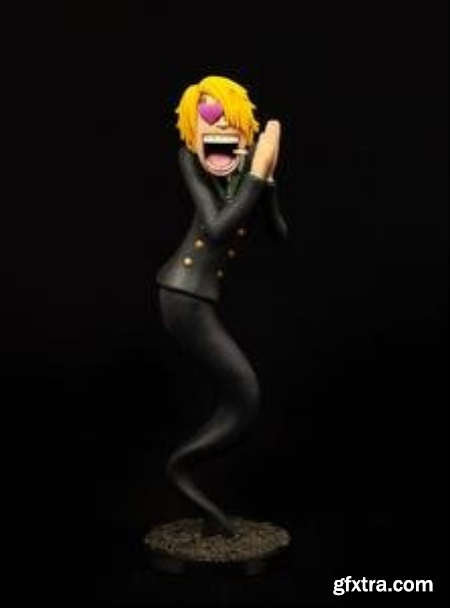 Black Leg Sanji from One Piece – 3D Print Model