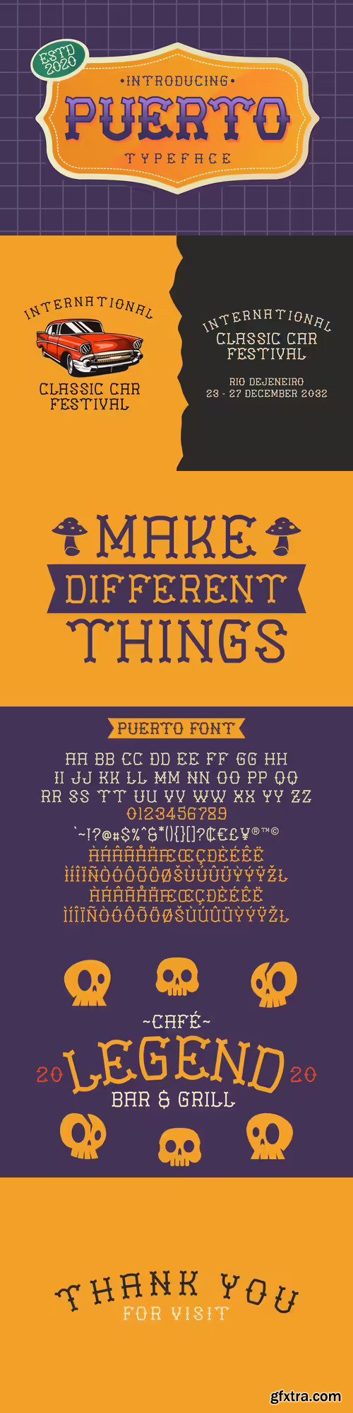 Puerto Playful Tattoo Font