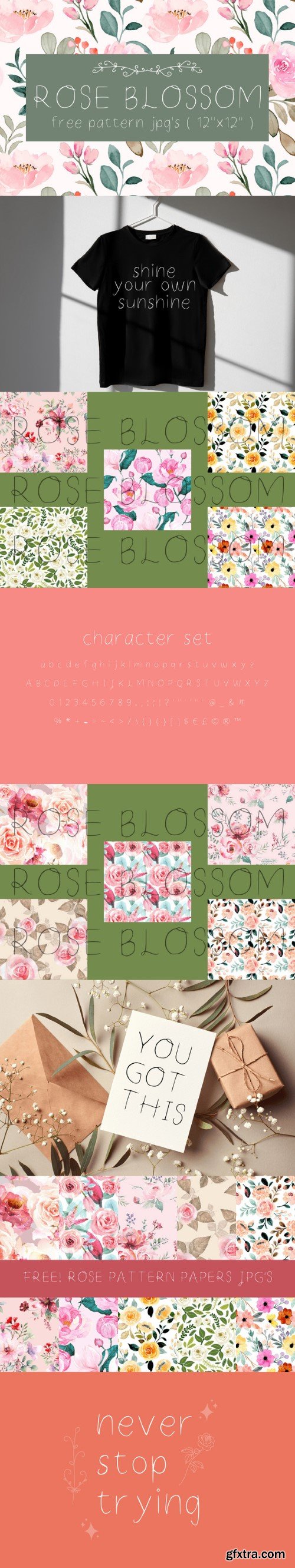 Rose Blossom Font