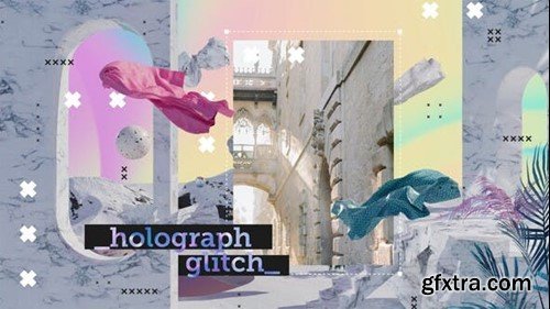 Videohive Holographic Glitch Opener 43789305