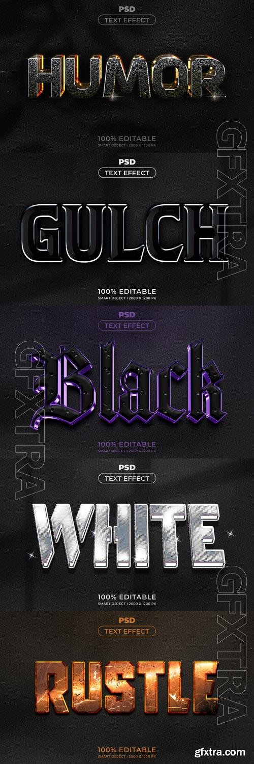 Psd style text effect editable set vol 253