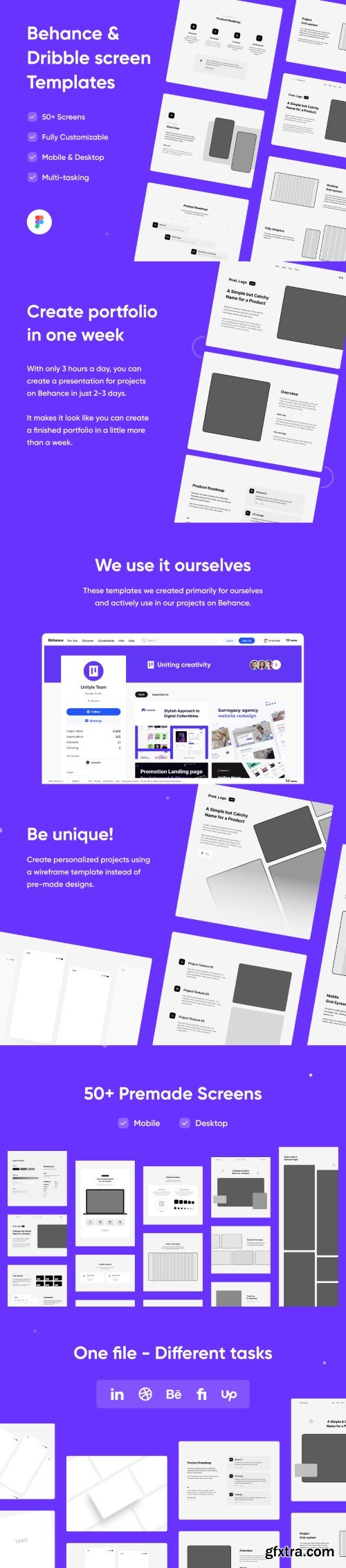 UI8 - Behance & Dribbble Templates