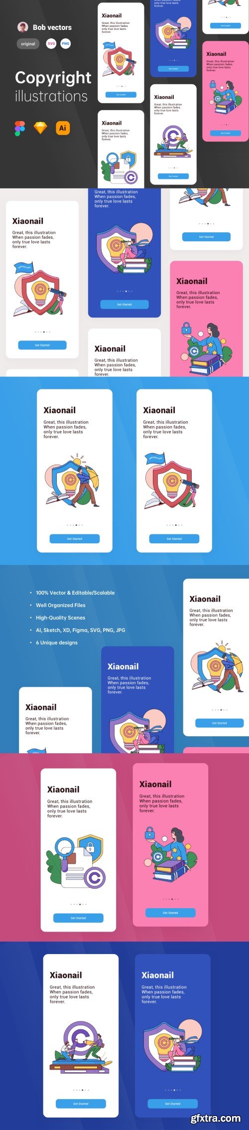 UI8 - Copyright Class Illustrator Vector Character Guide Page