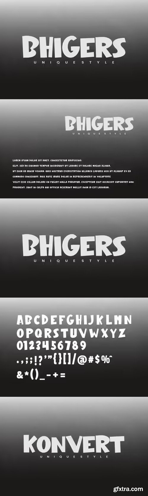 Bhigers - Display Font