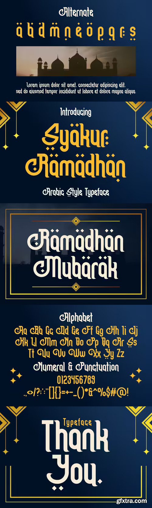 Syakur Ramadhan - Arabic Style Font