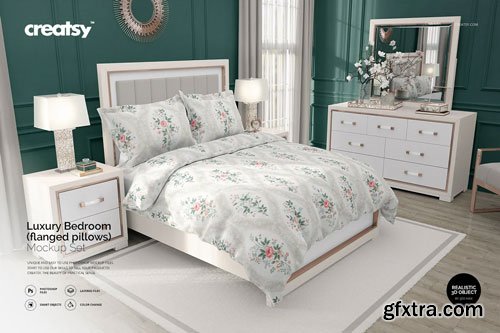 CreativeMarket - Luxury Bedroom Mockup (flanged p.) - 3649865