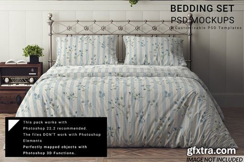 CreativeMarket - Bedding Mockup Set - 7472683