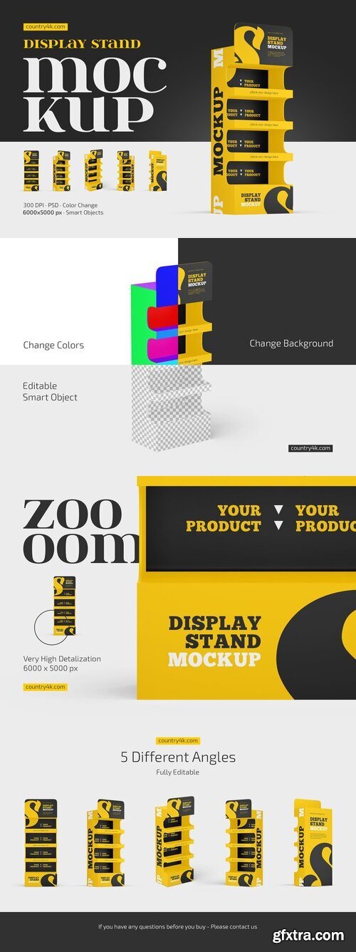 Creativemarket - Display Stand Mockup Set 12785159