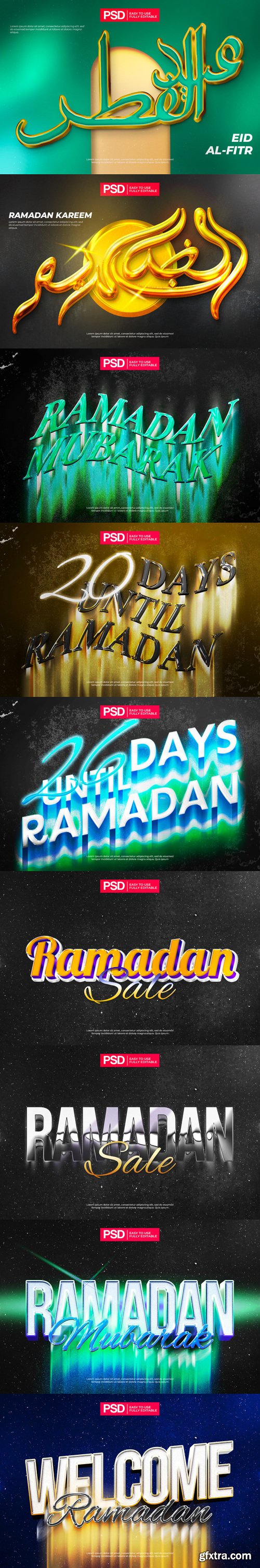 Ramadan text effect