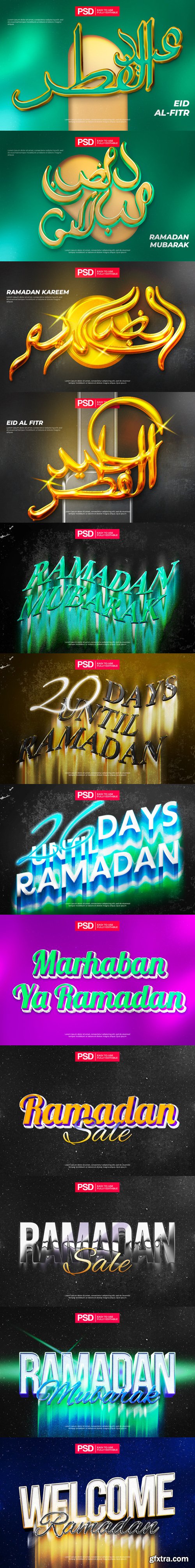 Ramadan text effect