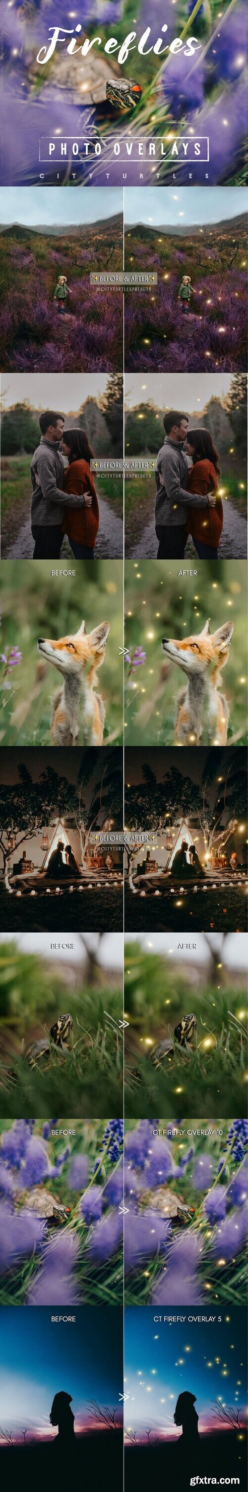 Creativemarket - 30 Dreamy Firefly Photo Overlays 5116254