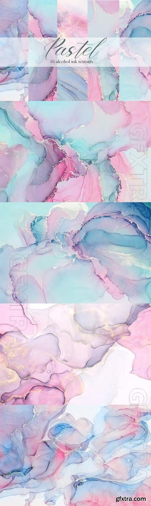 Pastel alcohol ink textures Beautiful Design