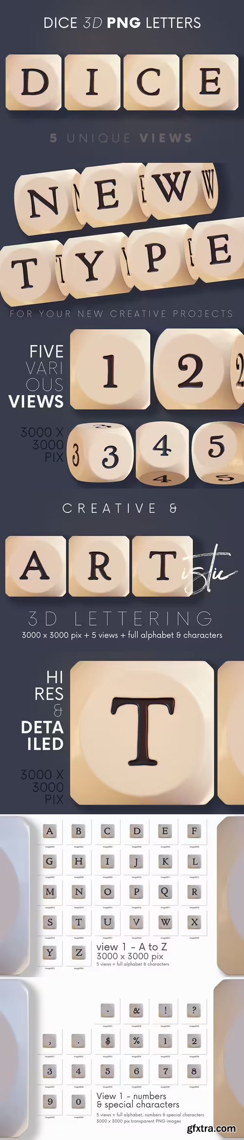 Creativemarket - Plastic Dice - 3D Lettering 10593396