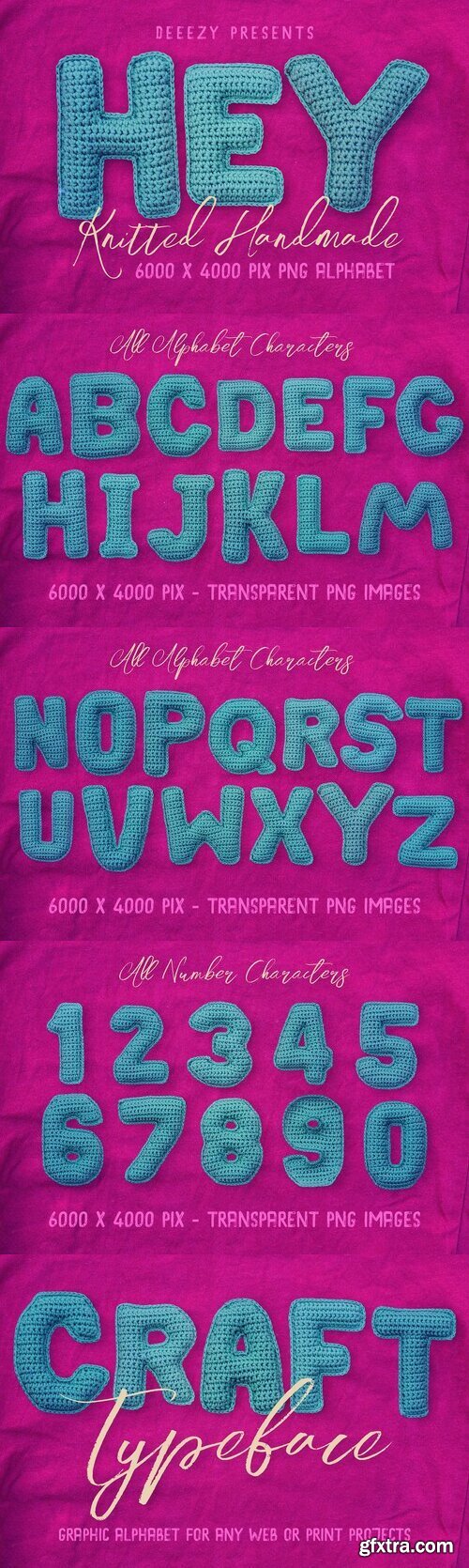 Creativemarket - Knitted Handmade Alphabet 12719064