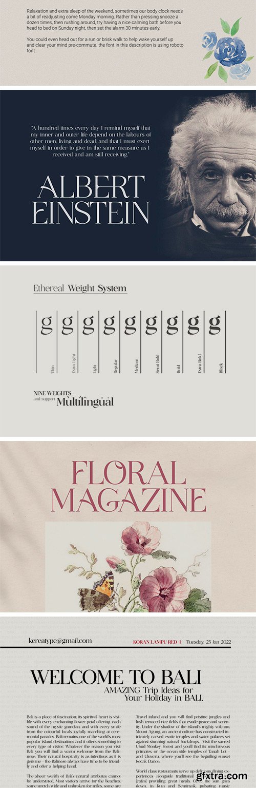 Ethereal - Elegant Serif Family