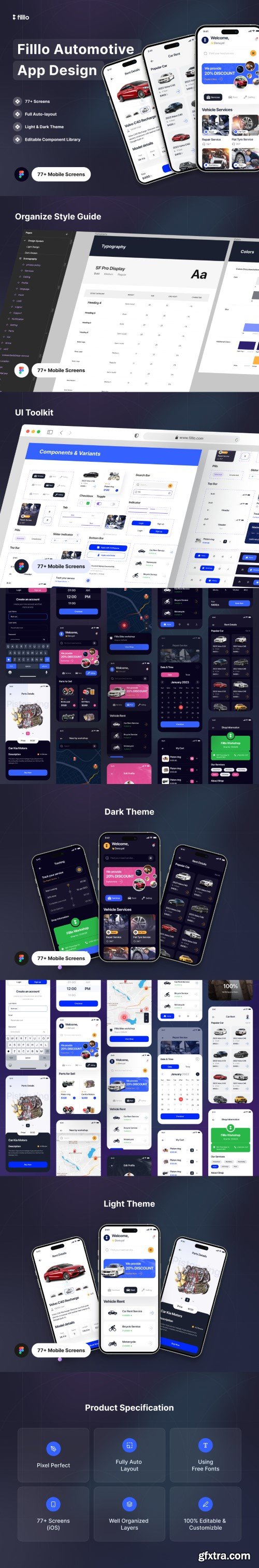 UI8 - Filllo Automotive App UI Kit