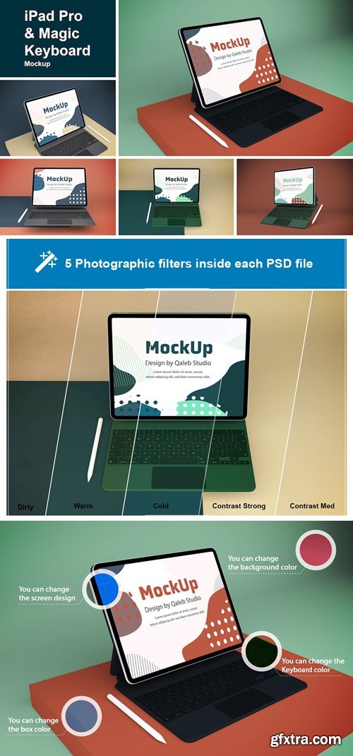 iPad Pro & Magic Keyboard Mockup CXU42DL