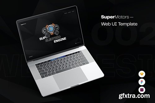 Super Motors Web Design UI Template Kit MNS4AVK