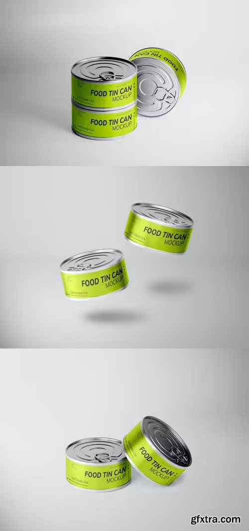 Food Tin Can Mockup