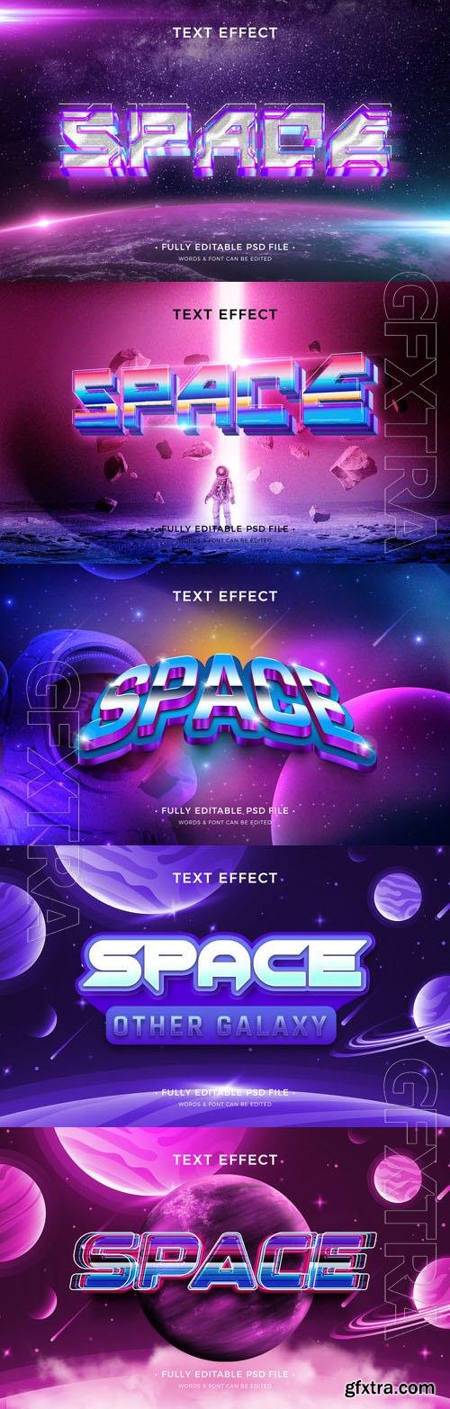 Psd style text effect editable set vol 262