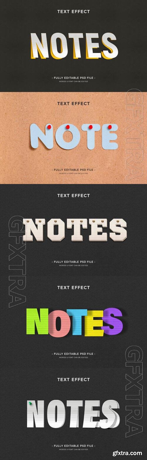 Psd style text effect editable set vol 265