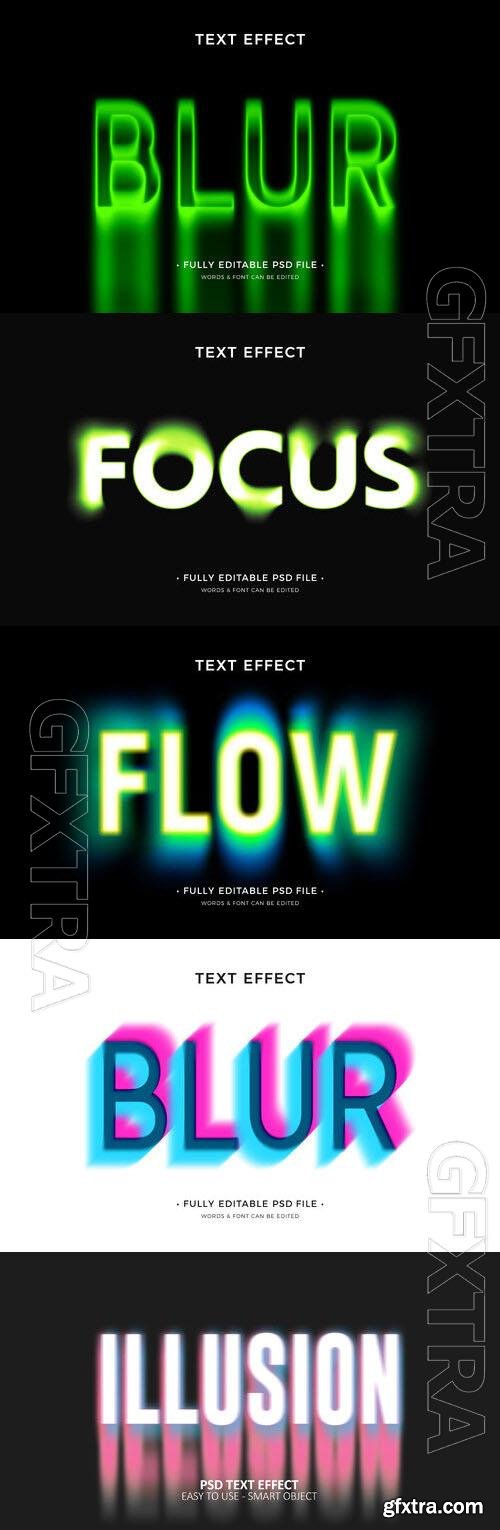 Psd style text effect editable set vol 268