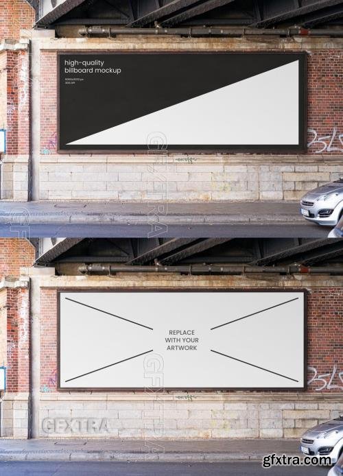 Billboard Outdoor Advertising Poster Mockup Template 545796991