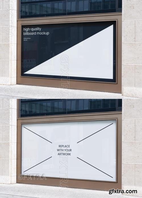 Facade Billboard Store Outdoor Advertising Poster Mockup 545790391